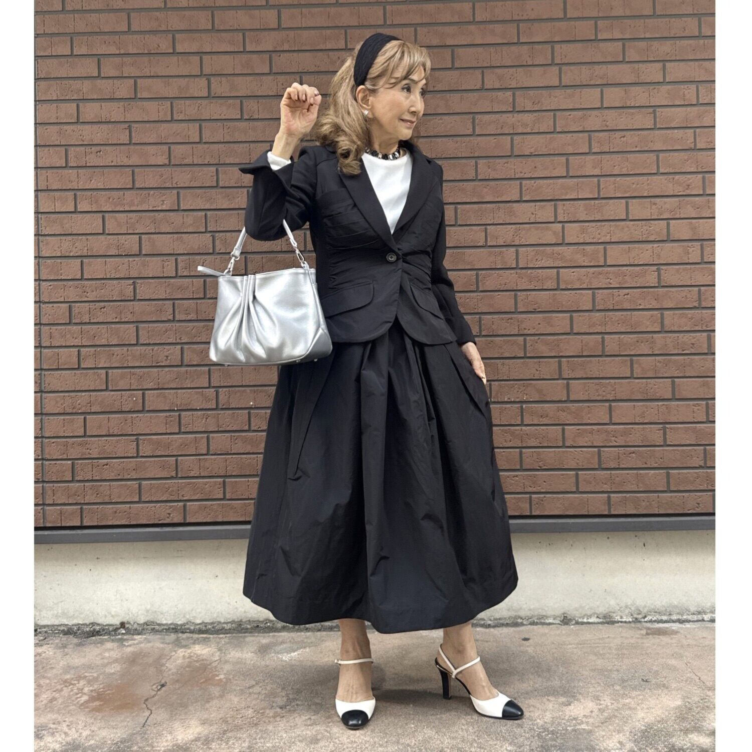 マダムヒロコ オーガンジーレイヤード フレアースカート