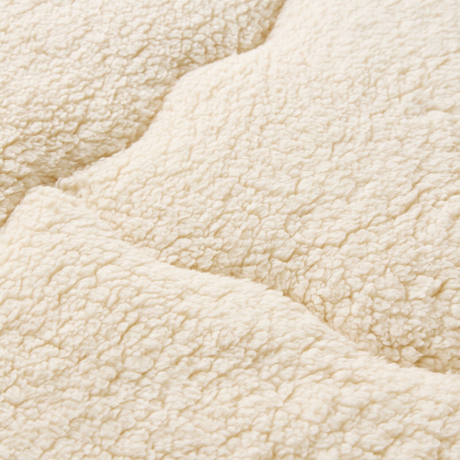 大津毛織 吸湿発熱ホットテックス 中わた入り シープ調 モコモコボリューム 敷きパッド ＜クイーン＞