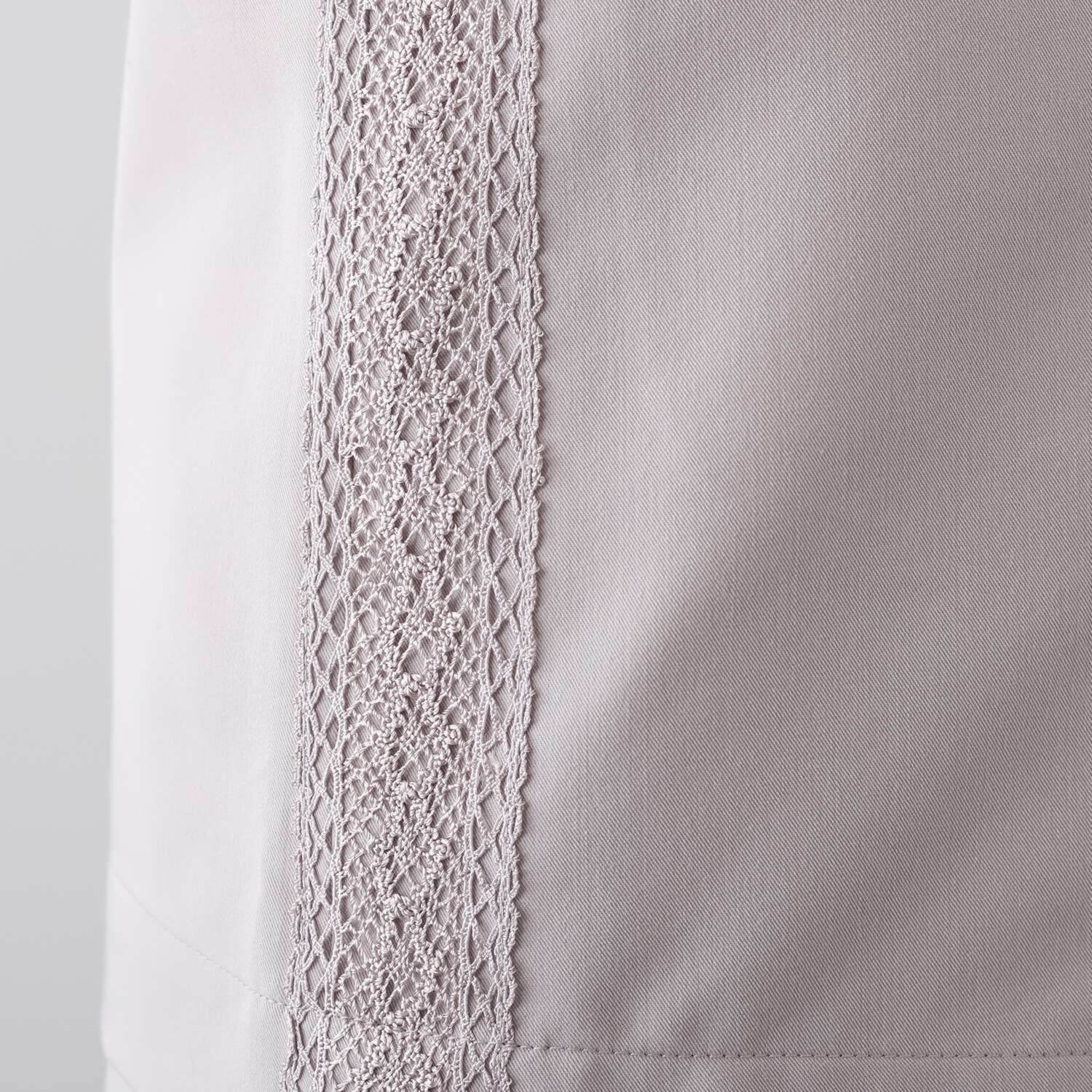 ラヴィーコンフォート レース＆立ち襟アクセント エッジの効いた 大人のストレッチジレ