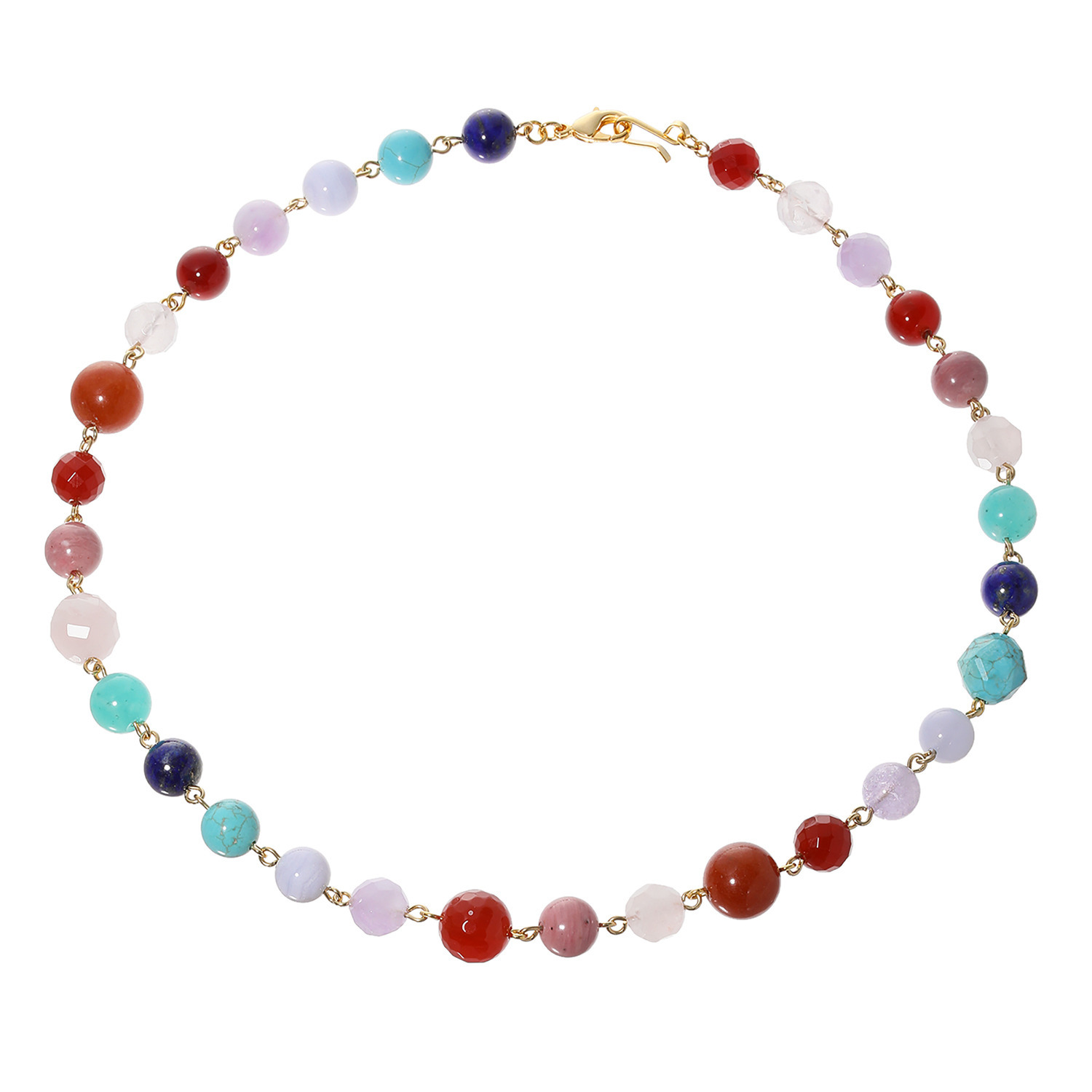 シマ・リリアーナ マルチジェム カラフルネックレス