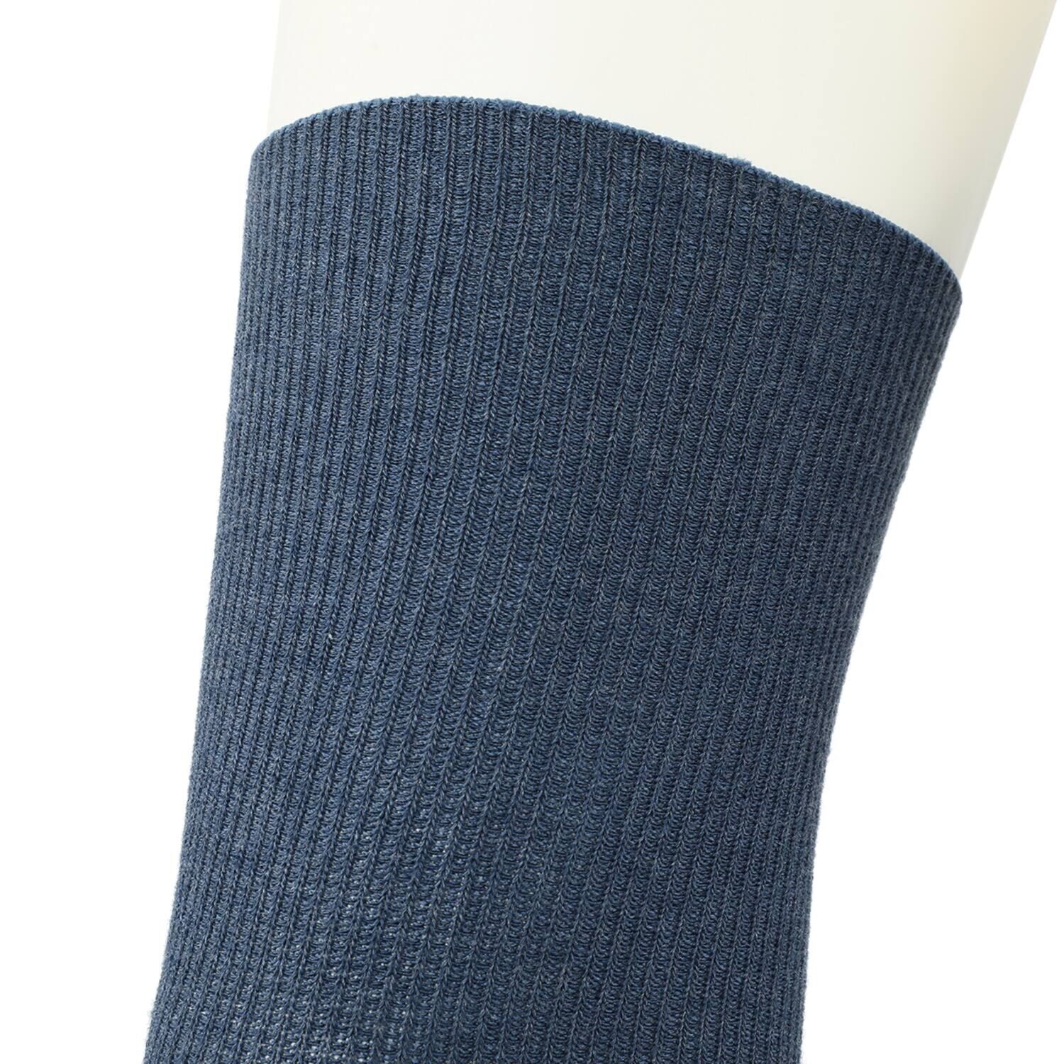 リオッサ 足首キュッ！ ひざ裏ゆったりの快適着圧 寝るときソックスＶ ４足セット ＜４色入り＞ 