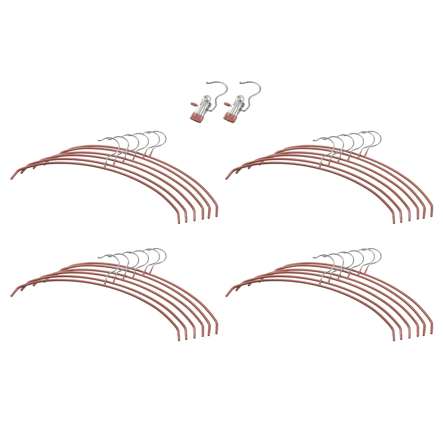 ミナリノ ずれ落ちにくく すっきり収納！ スタイルハンガー カラーが選べる ４８本セット
