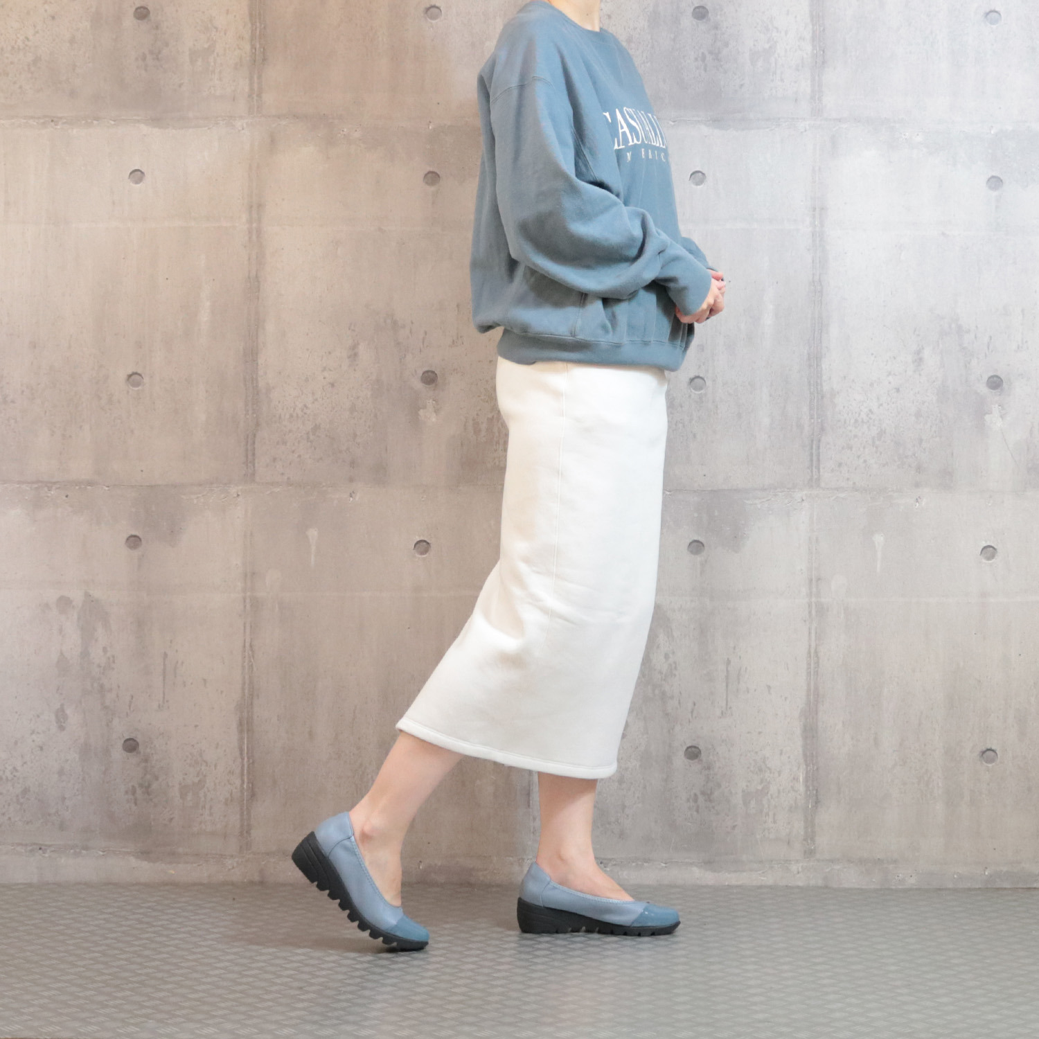 ブランコワール ジャパンメイド 羊革　超軽量 厚底パンプス