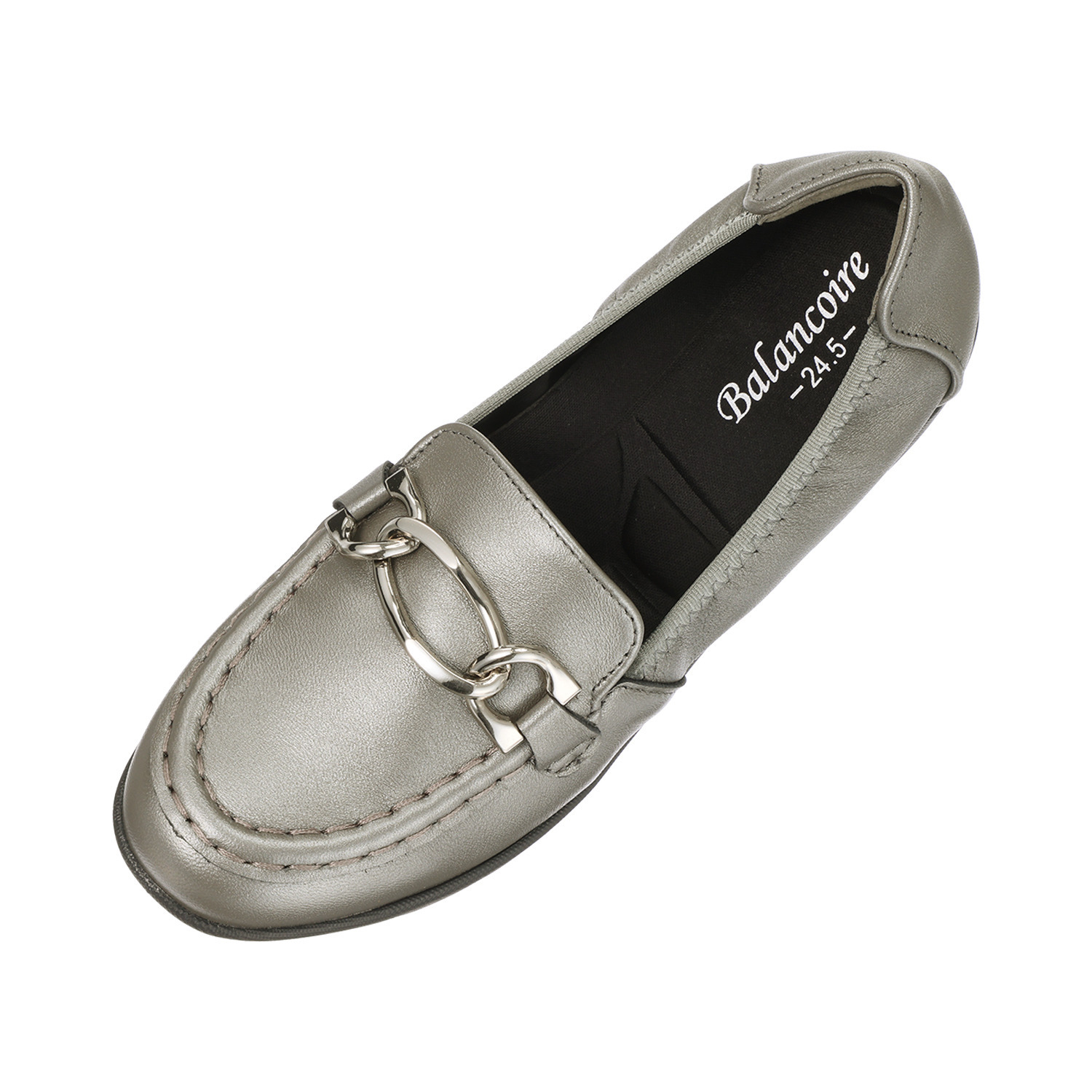 ブランコワール ジャパンメイド 羊革　超軽量 厚底ローファーパンプス