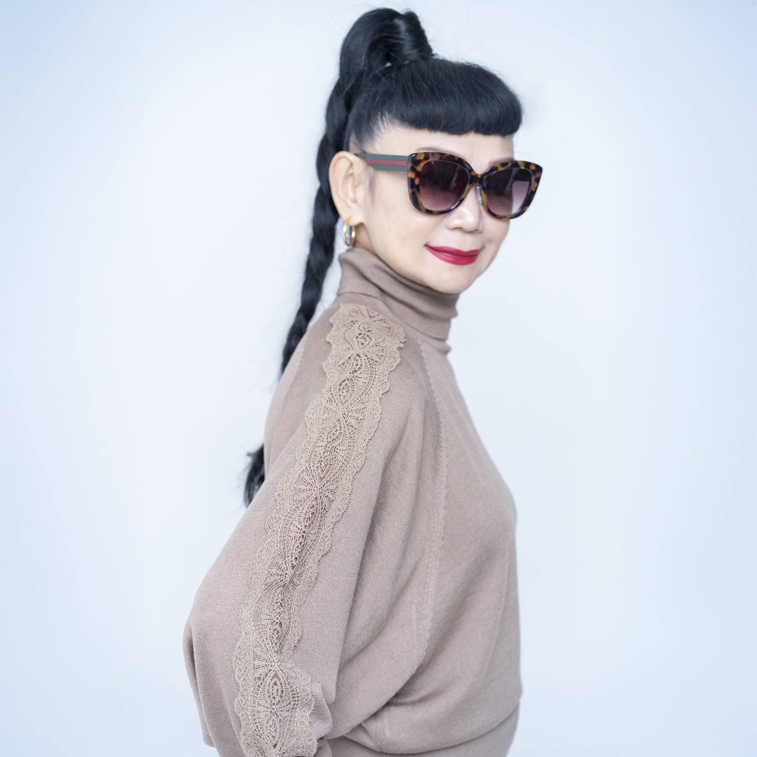 キョウコ　ヒガ レースアクセント ドルマンスリーブ プルオーバー