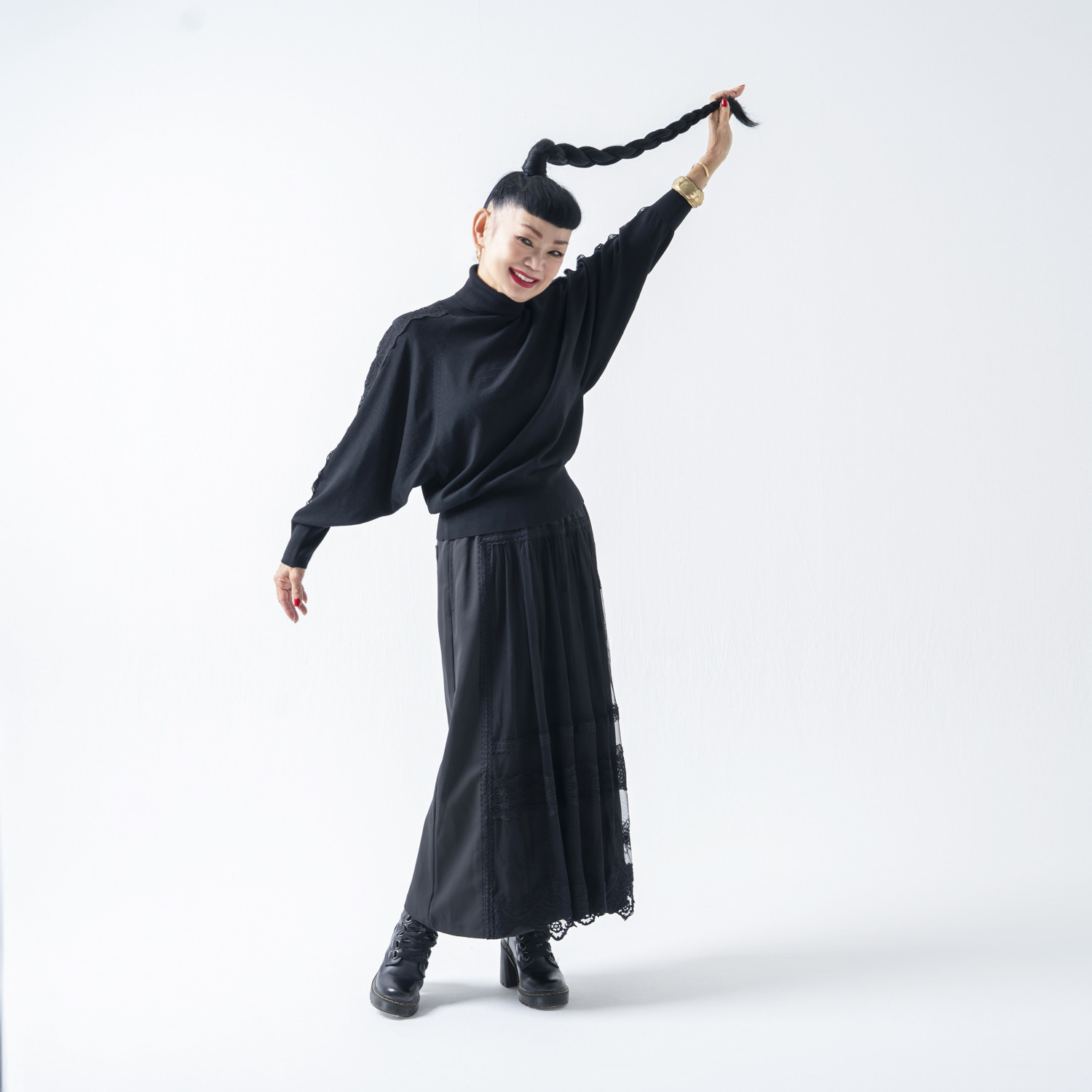 キョウコ　ヒガ レースアクセント ドルマンスリーブ プルオーバー