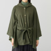 キョウコ　ヒガ フード付 マント風コート “羽織るブランケット”