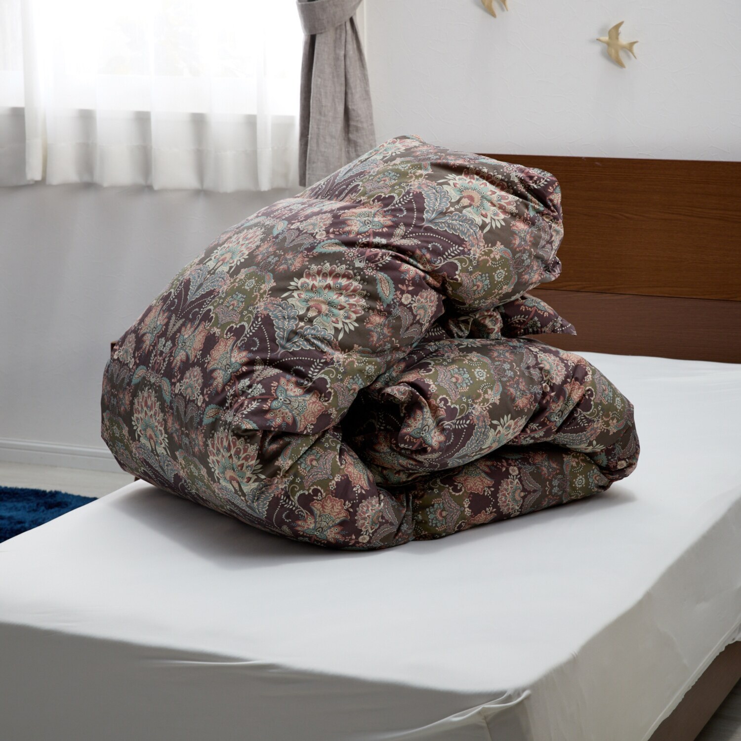 ｎｉｓｈｉｋａｗａ ジャパンダウン 防ダニ生地使用 羽毛掛けふとん ＜クイーン＞