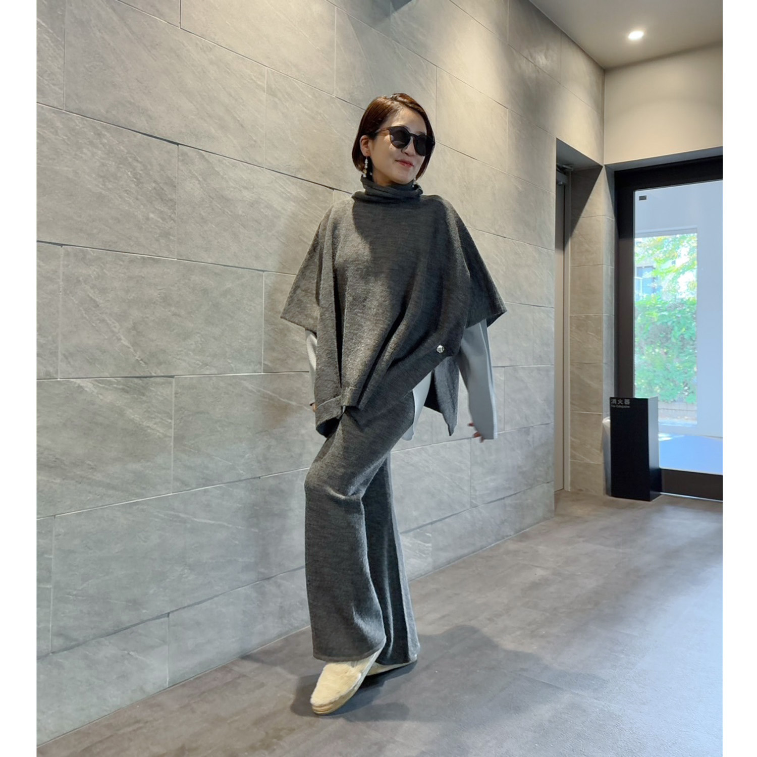 チーロ コンフォート ニットポンチョ