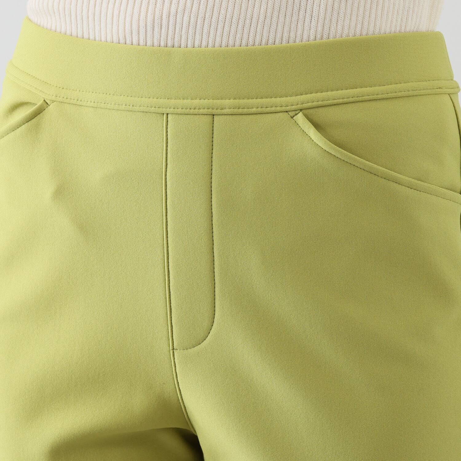 ラ・シュシュ 冬のお出かけ専用 ブランケット起毛 スティック ストレートパンツ