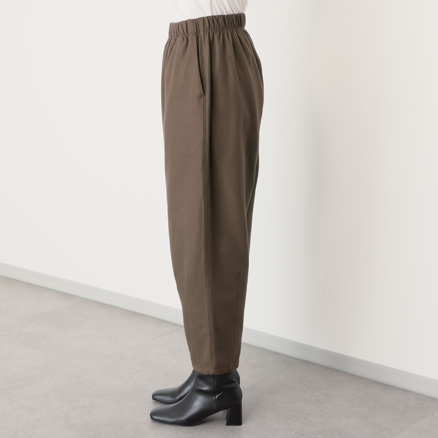 イージーライフ 泉州のこだわり天然素材 綿１００％ 毛布裏起毛 バルーンパンツ