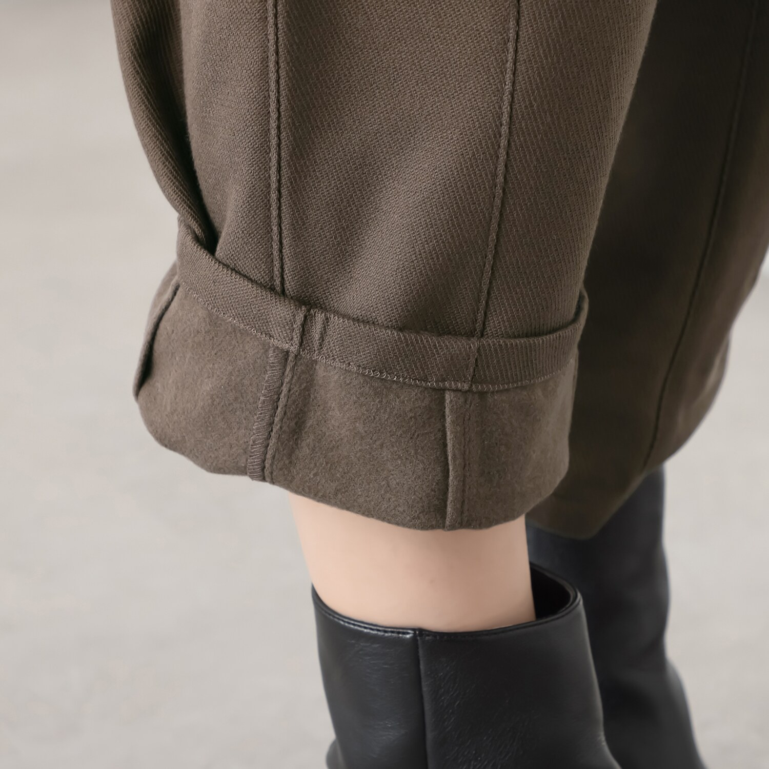 イージーライフ 泉州のこだわり天然素材 綿１００％ 毛布裏起毛 バルーンパンツ