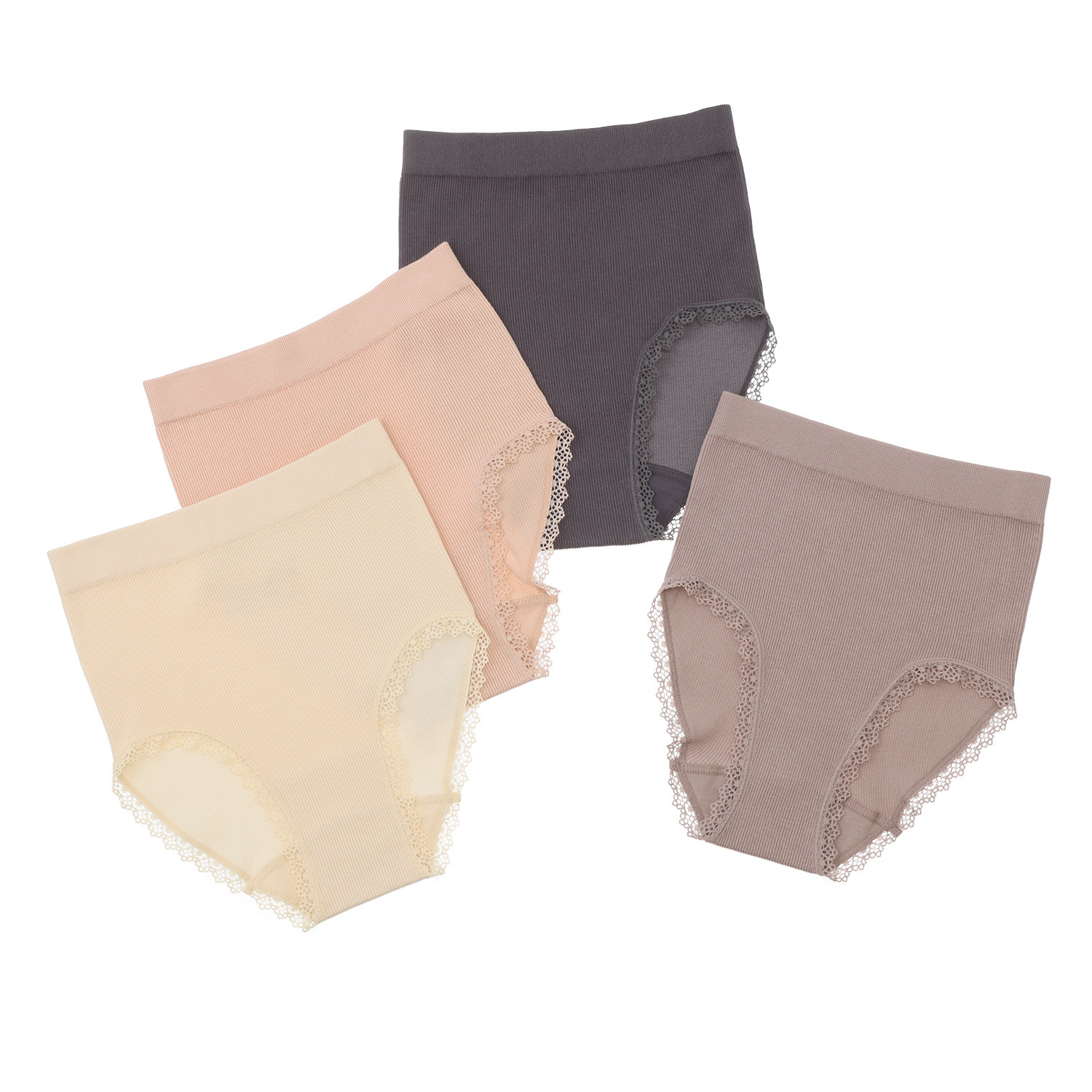 美人工房 抗菌防臭 なめらかモダール混 リブショーツ４枚セット