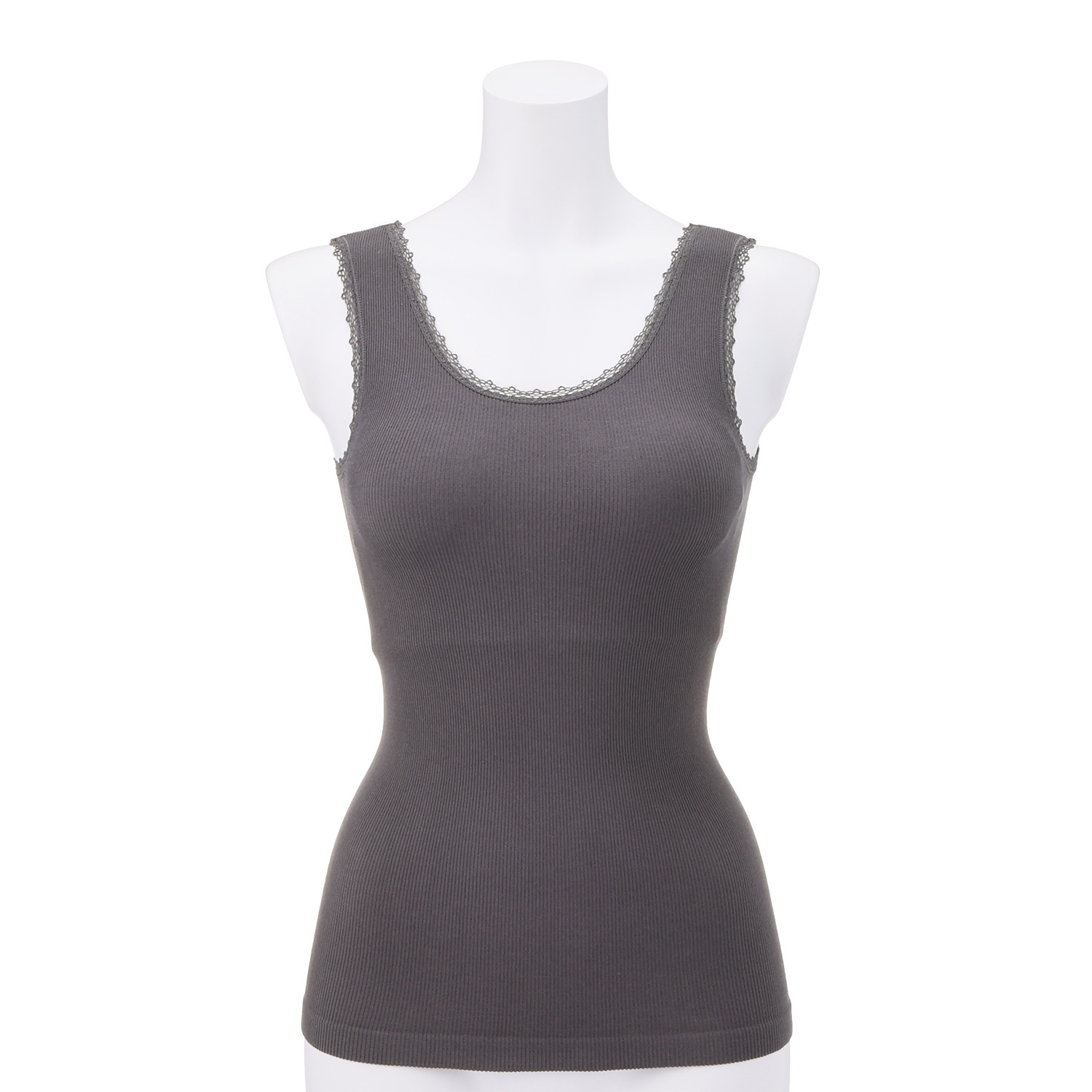 美人工房 抗菌防臭 なめらかモダール混 カップ付リブタンクトップ ２枚セット