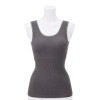 美人工房 抗菌防臭 なめらかモダール混 カップ付リブタンクトップ ２枚セット