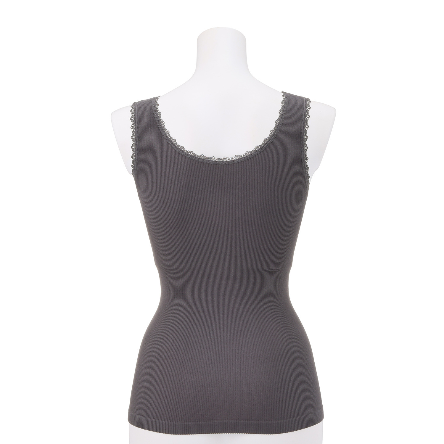 美人工房 抗菌防臭 なめらかモダール混 カップ付リブタンクトップ ２枚セット