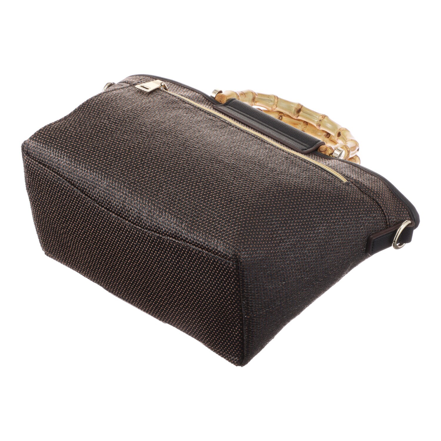 クリスチャン　オリビエ レーザーカットシリーズ バンブーハンドル ２ウェイ ショルダートートバッグ