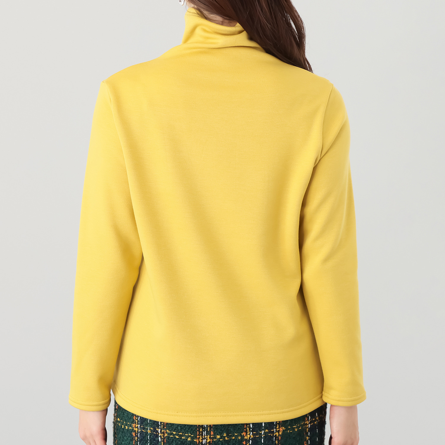 ココンライフ　ドゥ 吸湿発熱・吸放湿 ふんわり裏シャギー ボトルネックプルオーバー