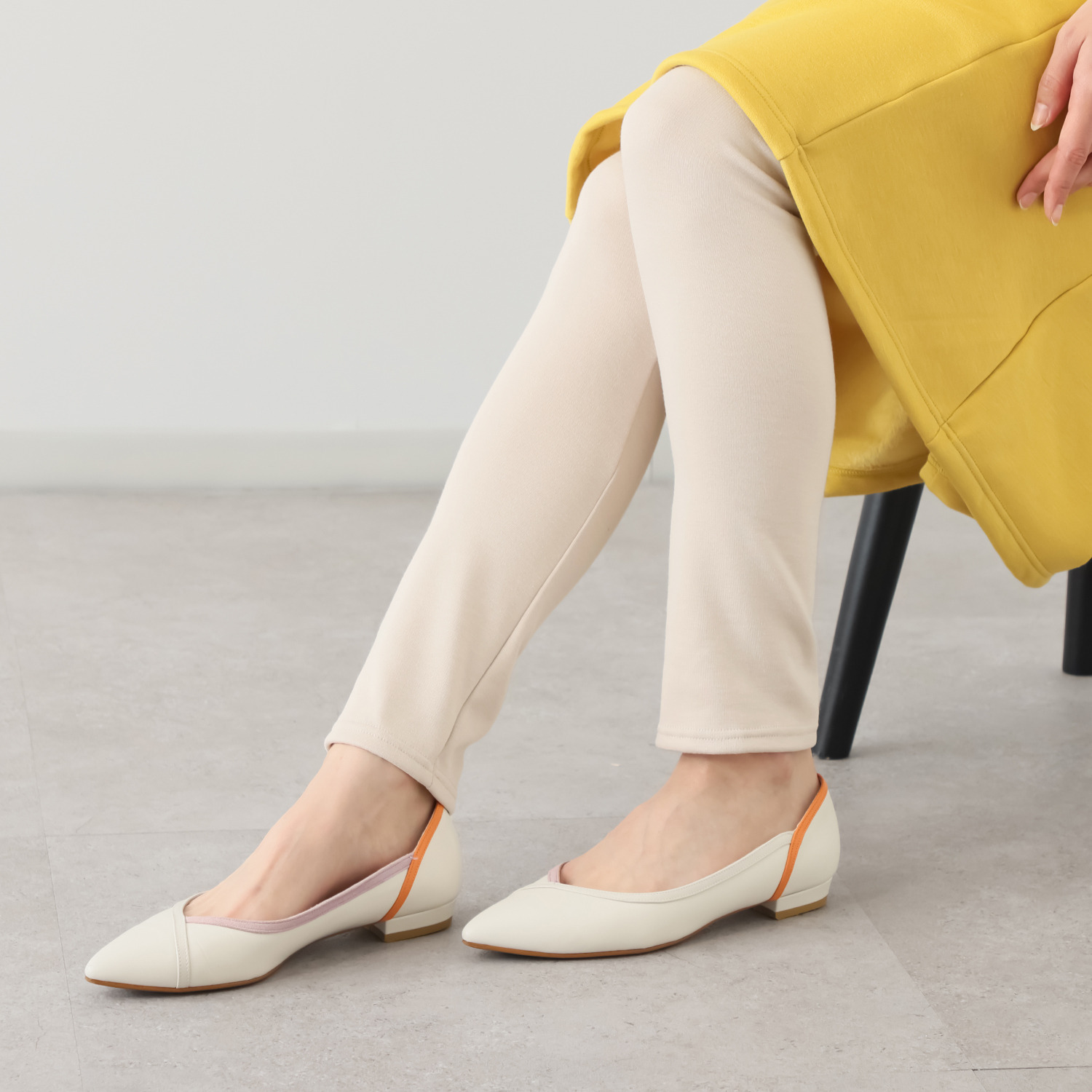 ココンライフ　ドゥ 吸湿発熱・吸放湿 ふんわり裏シャギー ロング丈レギンス