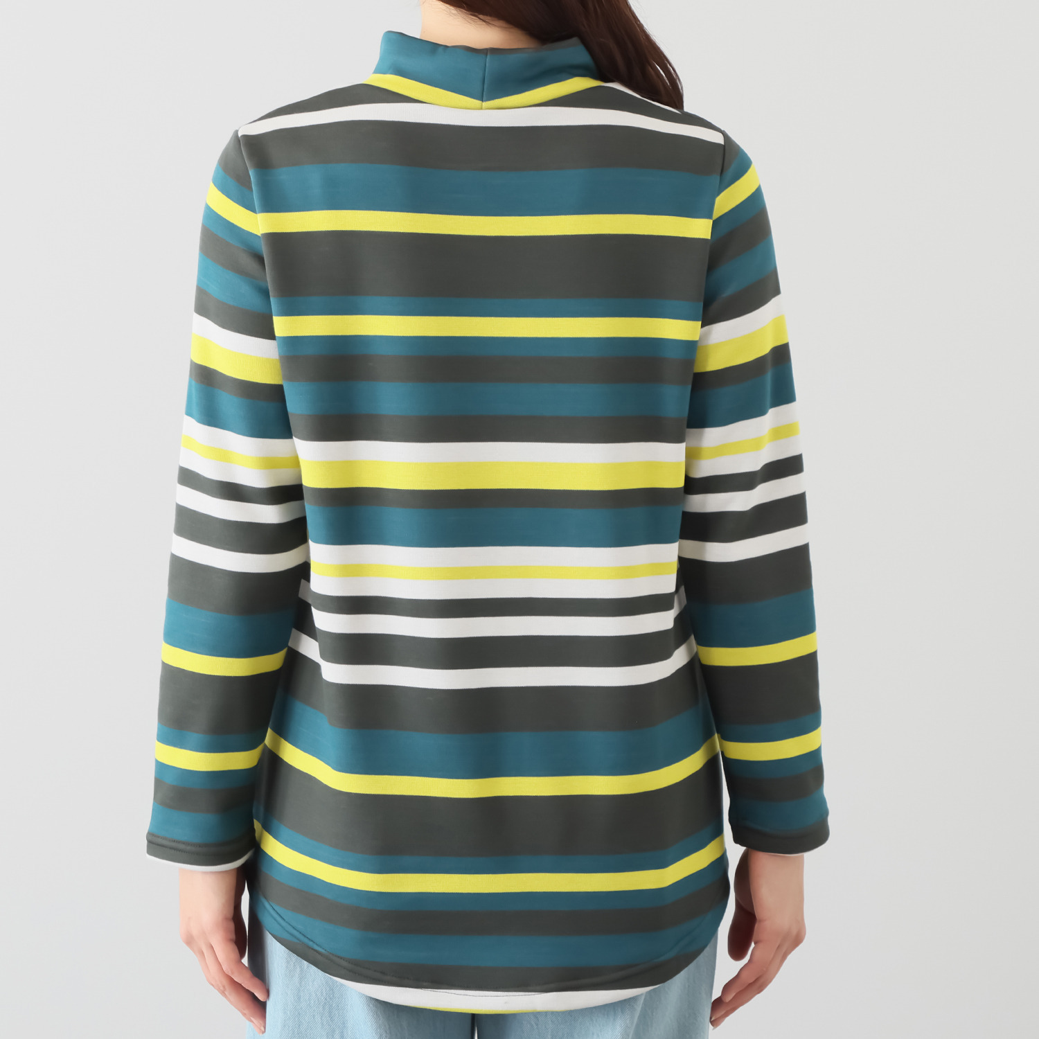 ココンライフ　ドゥ 吸湿発熱・吸放湿 “マジックエア” 裏シャギーボーダー チュニック