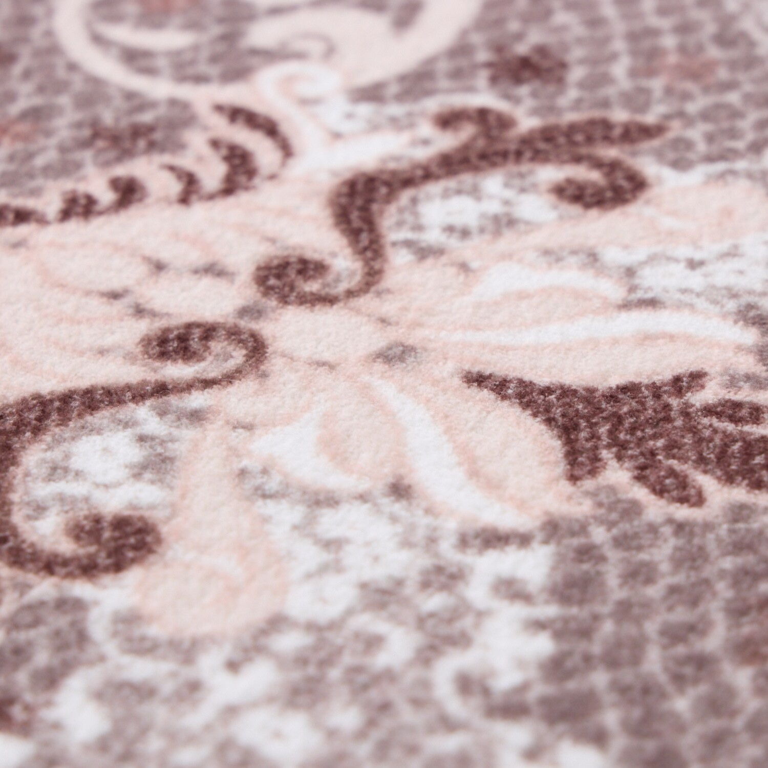 スワトウ刺しゅう協会 認定デザイン 洗える あたたかラグ ＜１３０×１９０ｃｍ＞