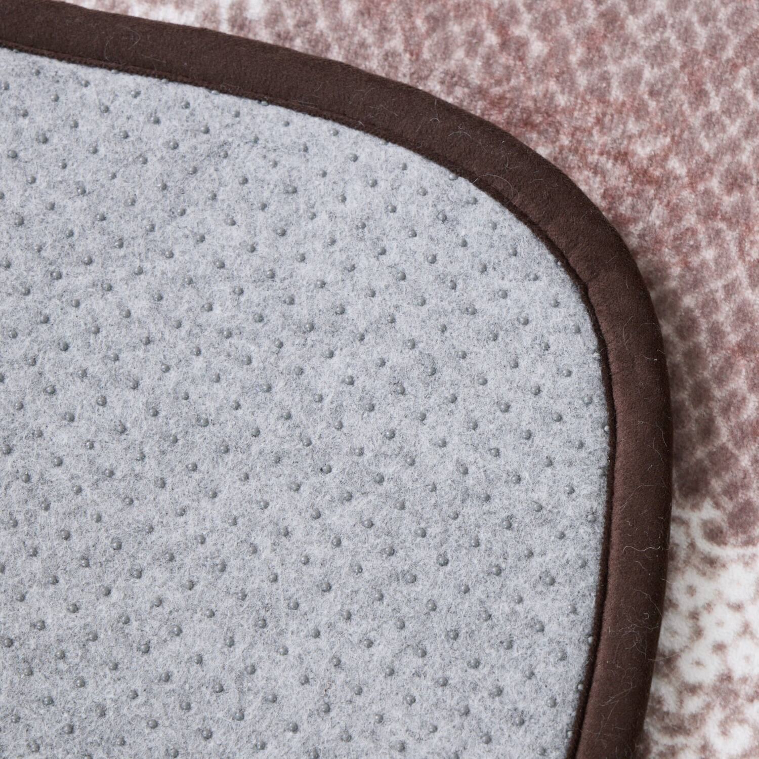 スワトウ刺しゅう協会 認定デザイン 洗える あたたかラグ ＜１３０×１９０ｃｍ＞