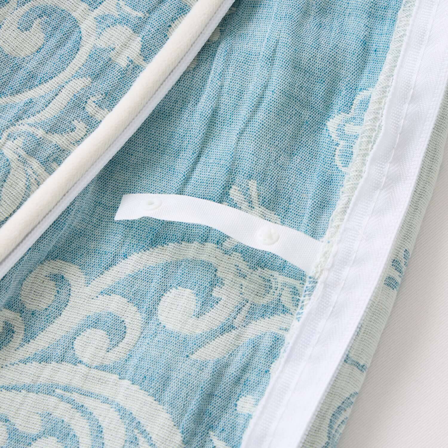 スワトウ刺しゅう協会 認定デザイン 足元スプレッド付 コットン１００％ 掛布団カバー ＜シングル＞