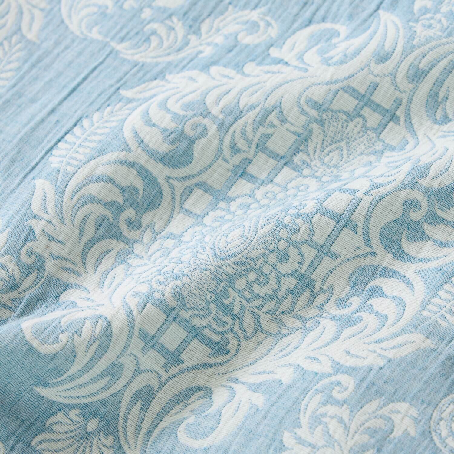 スワトウ刺しゅう協会 認定デザイン 足元スプレッド付 コットン１００％ 掛布団カバー ＜セミダブル＞