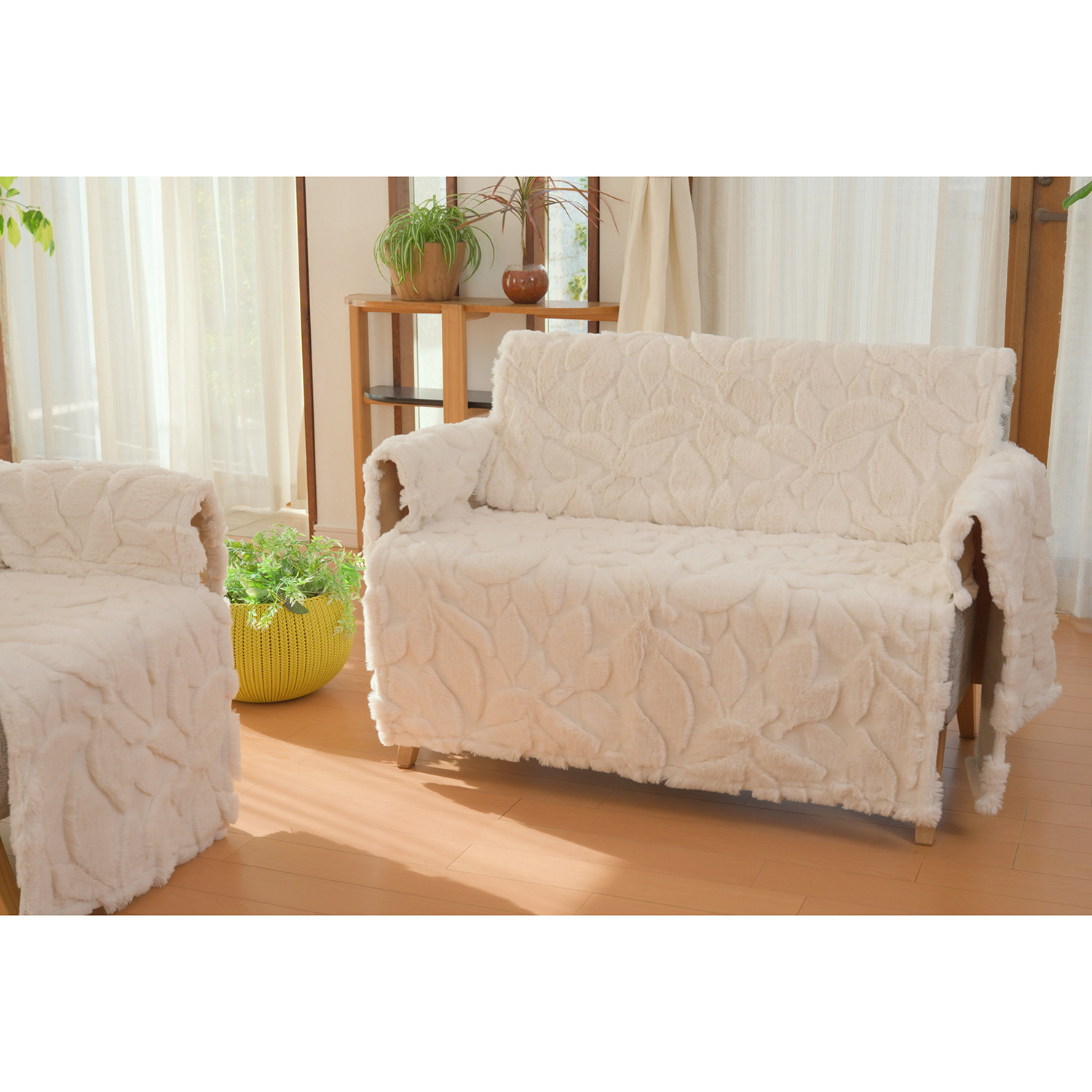 あたたか クワトロファータッチ ソファースプレッド セパレートタイプ ＜２人掛け用＞