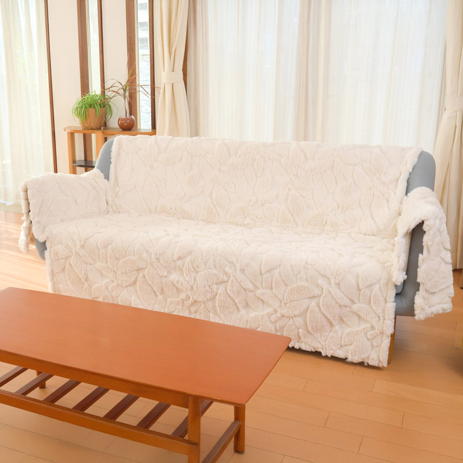 あたたか クワトロファータッチ ソファースプレッド セパレートタイプ ＜３人掛け用＞