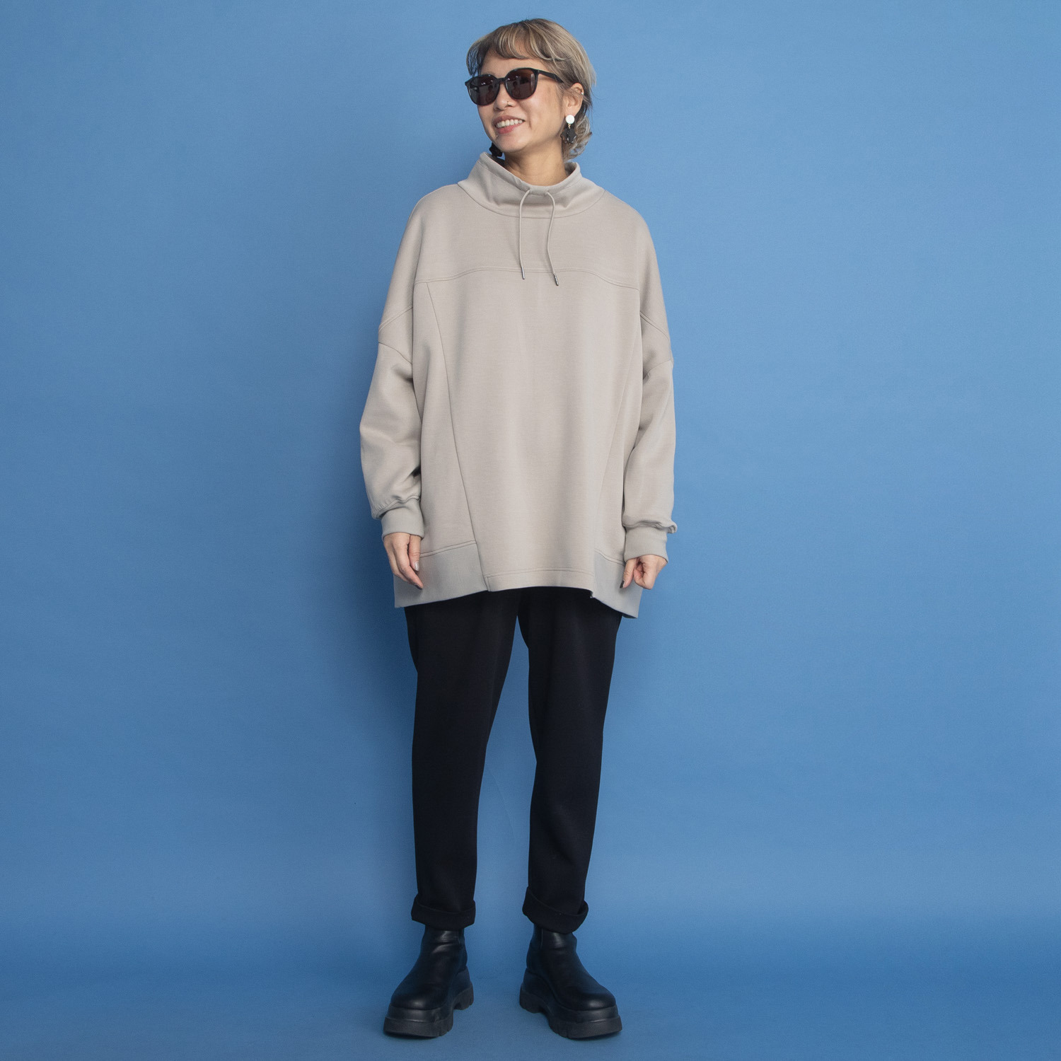 ヨーコモリモト ハイネック デザインチュニック