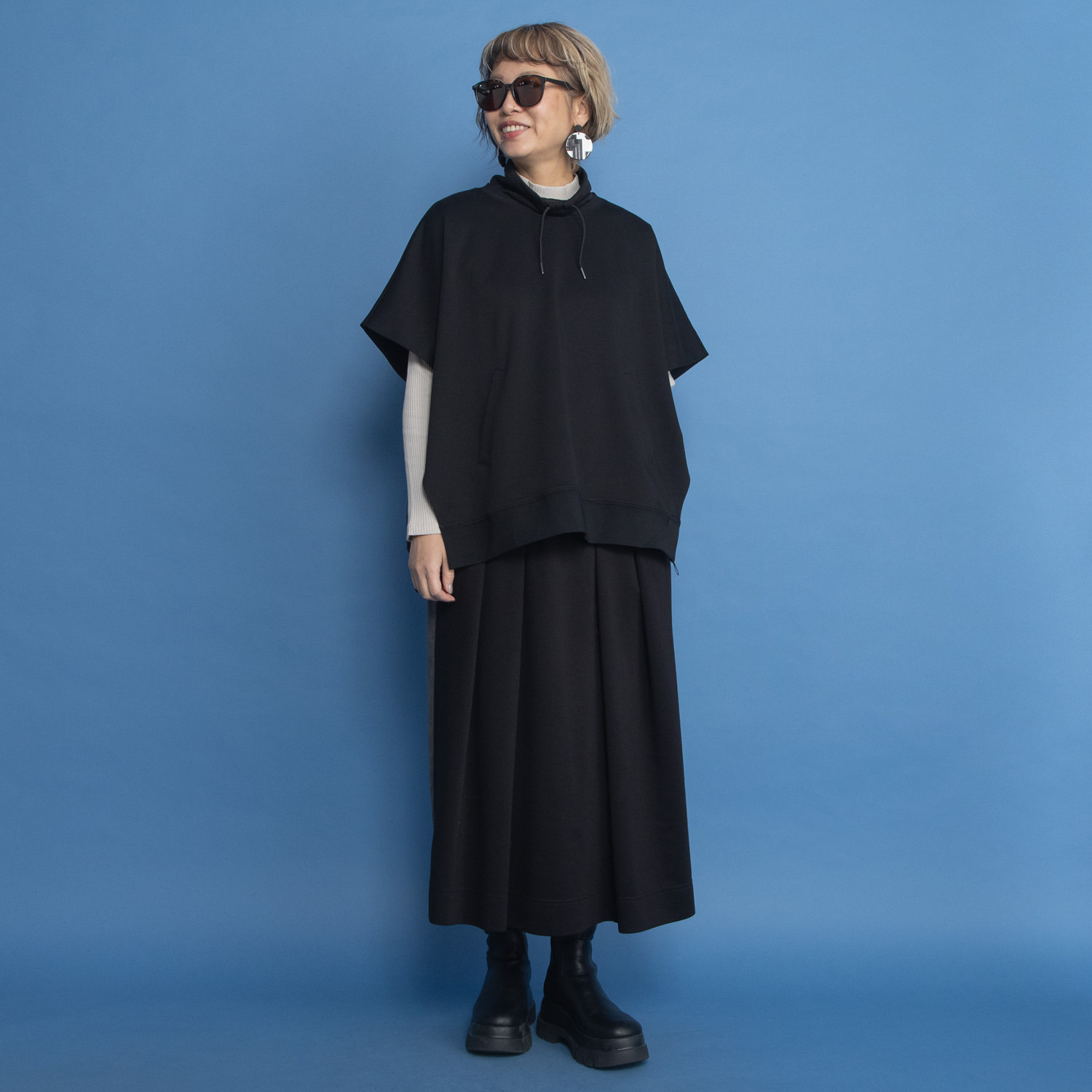 ヨーコモリモト ボリュームネック デザインベスト