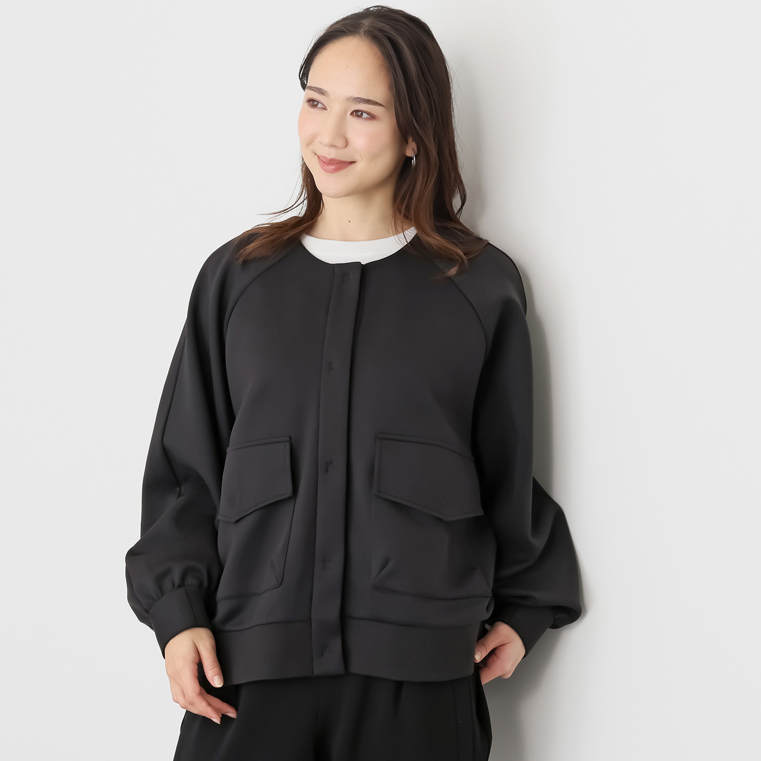 ヨーコモリモト 端境期をおしゃれに装う デザインブルゾン