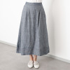 レア　ジェム リネンツイルで 優雅に揺らめく コクーンフレアースカート