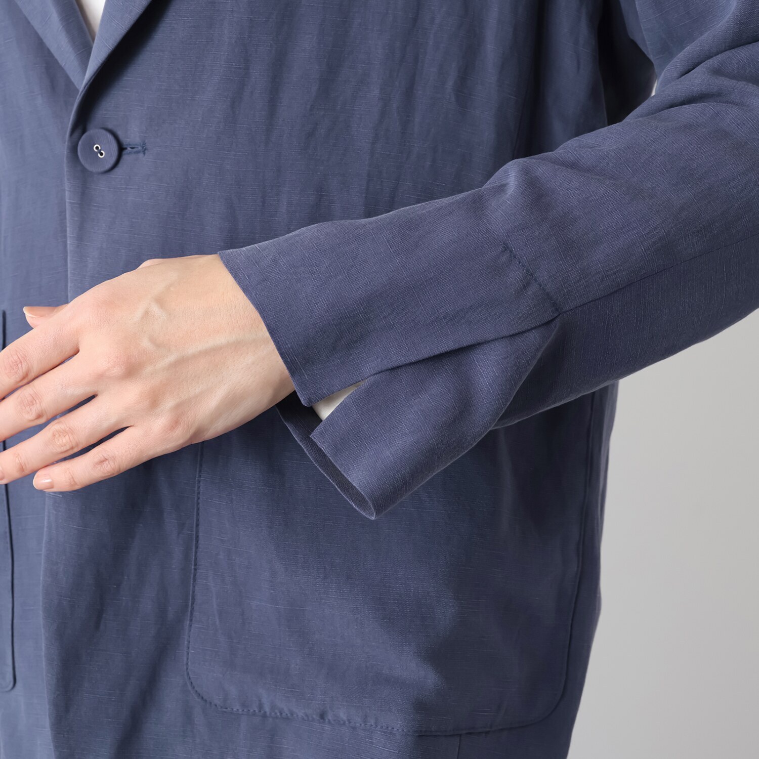 シャビージェンティール ピークドラペル ボックスシルエット テーラードジャケット