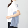 シャビージェンティール 後ろ身頃 ロンドンストライプ コンビネーションＴシャツ