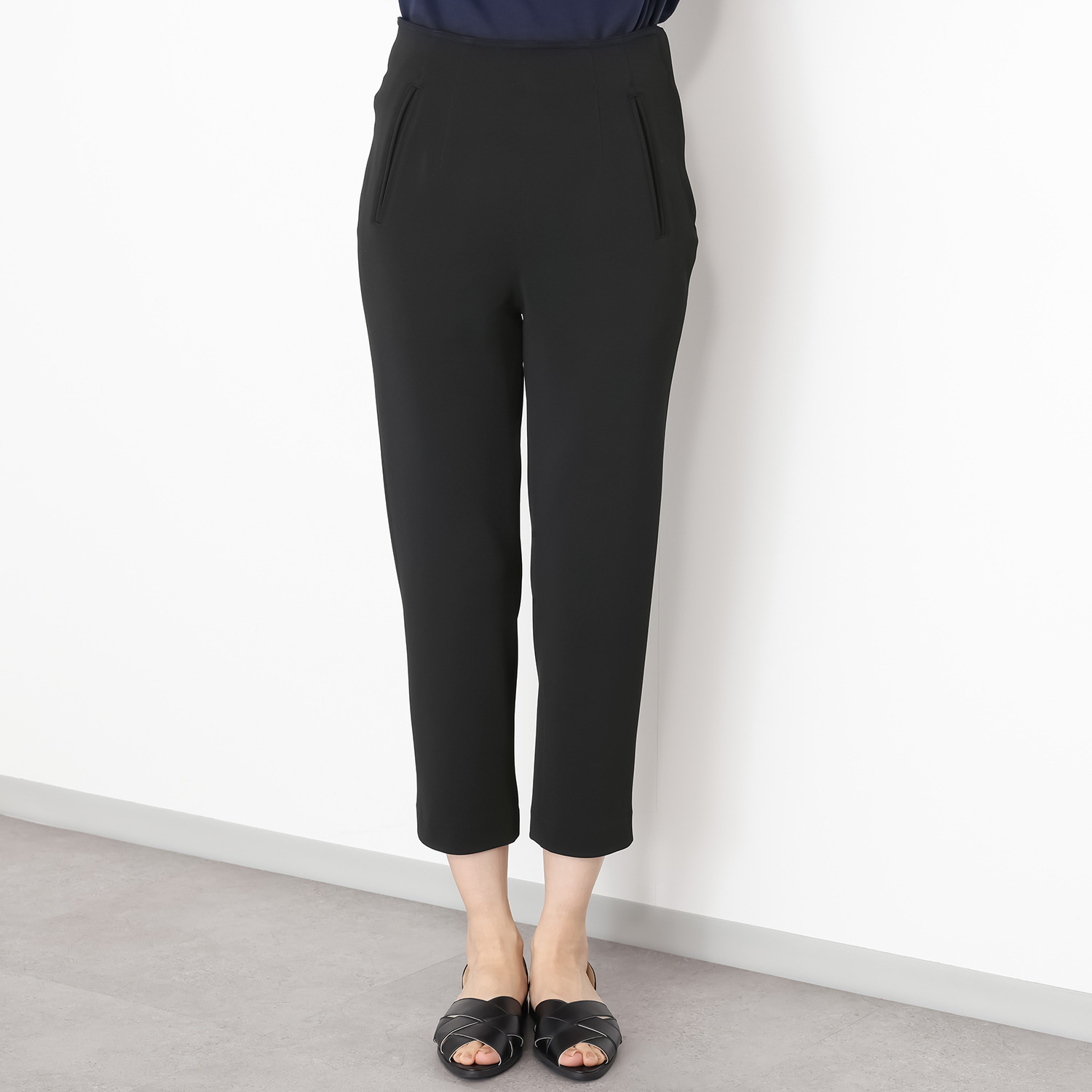 シャビージェンティール ハイウエスト サブリナパンツ