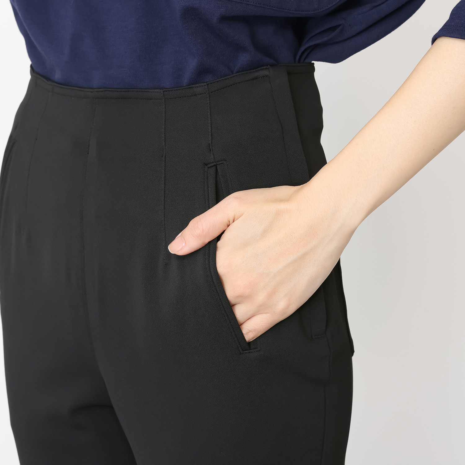 シャビージェンティール ハイウエスト サブリナパンツ