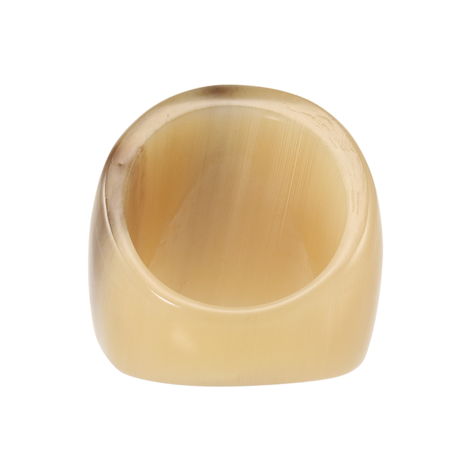 ミル・レーヴ 水牛 ブラウンマーブル ワイドリング