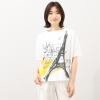 シャビージェンティール ビッグシルエット プリントＴシャツ