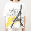 シャビージェンティール ビッグシルエット プリントＴシャツ