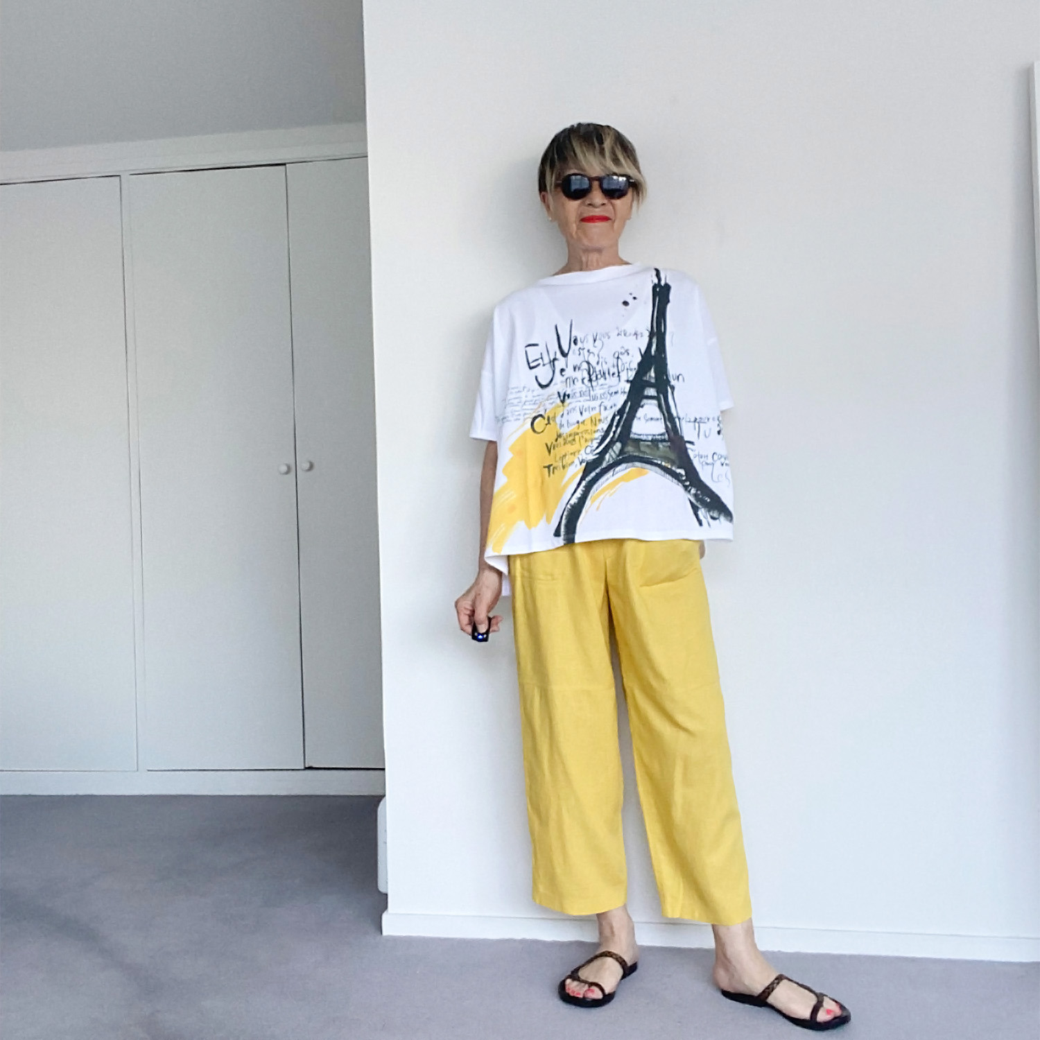 シャビージェンティール ビッグシルエット プリントＴシャツ