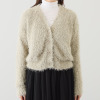 リサリサ ファンシーで大人な フリンジヤーン ニットカーディガン