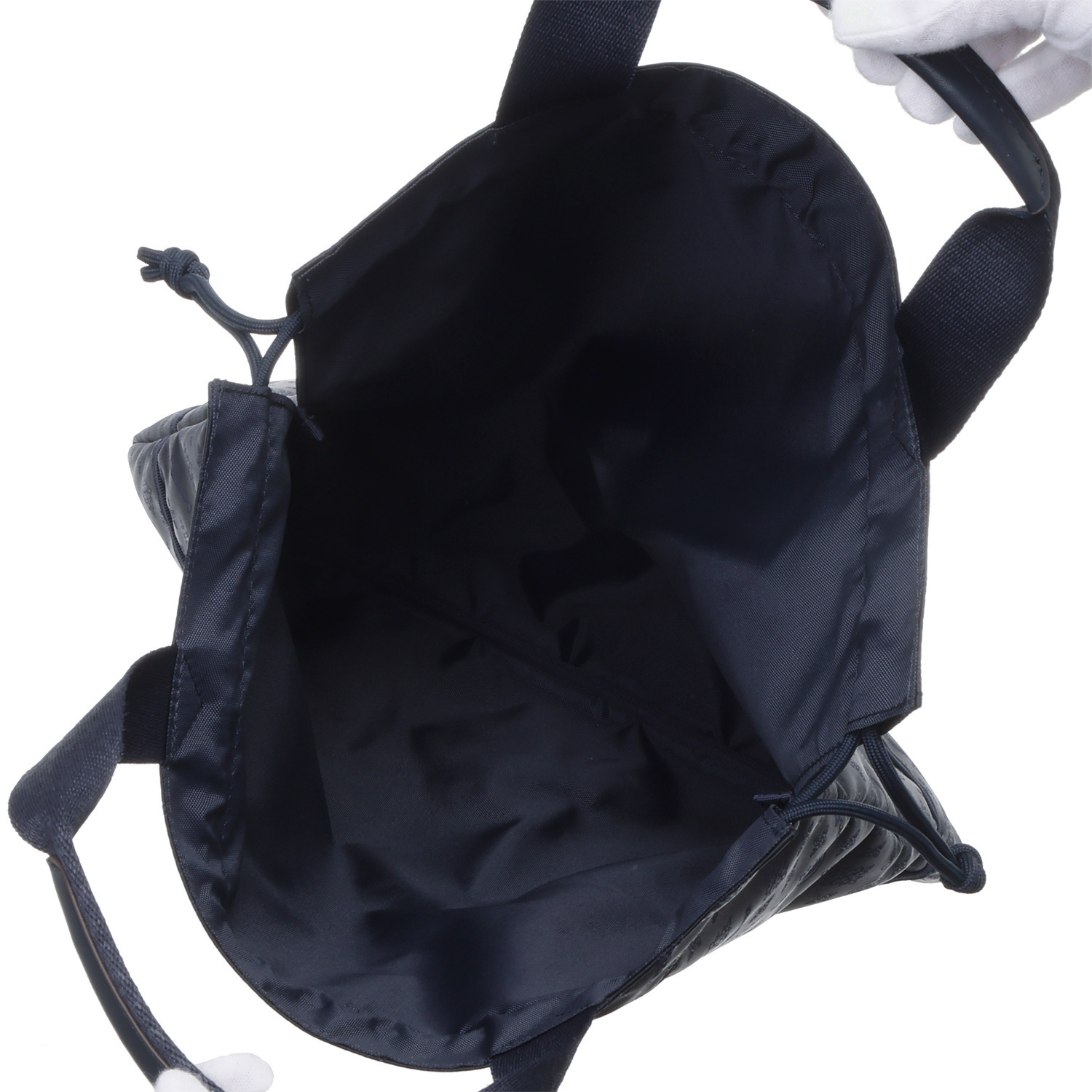 クリスチャン　オリビエ はっ水ジャガード モノグラム柄 軽量巾着式マルチバッグ