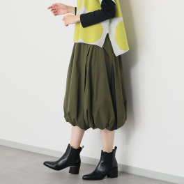 コイビトミサキ 異素材切替 バルーンシルエット スカート