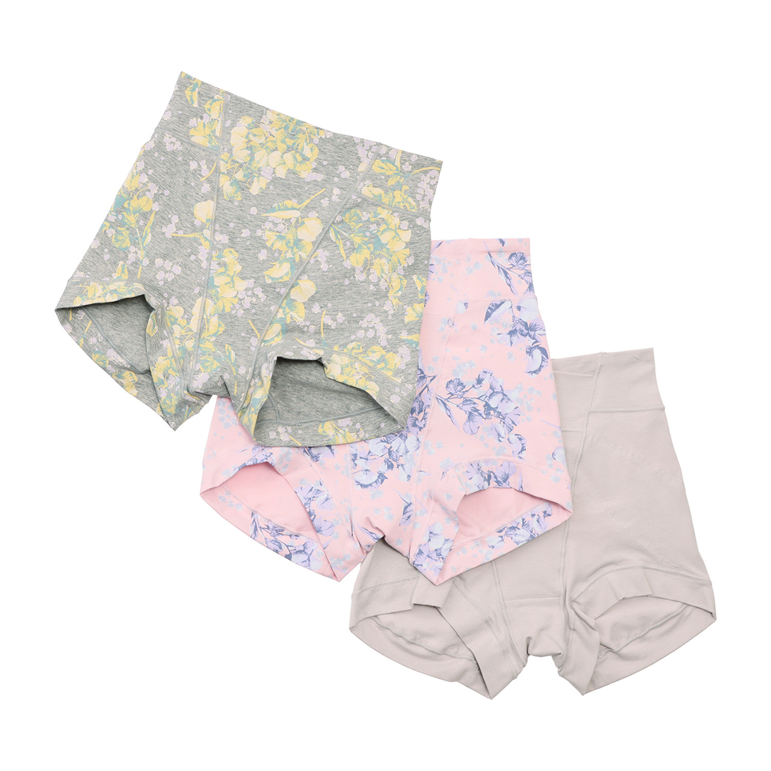 うつくＣ デビュー１０周年 綿混深ばき すっきりサポート 一分丈ボトム３枚セット