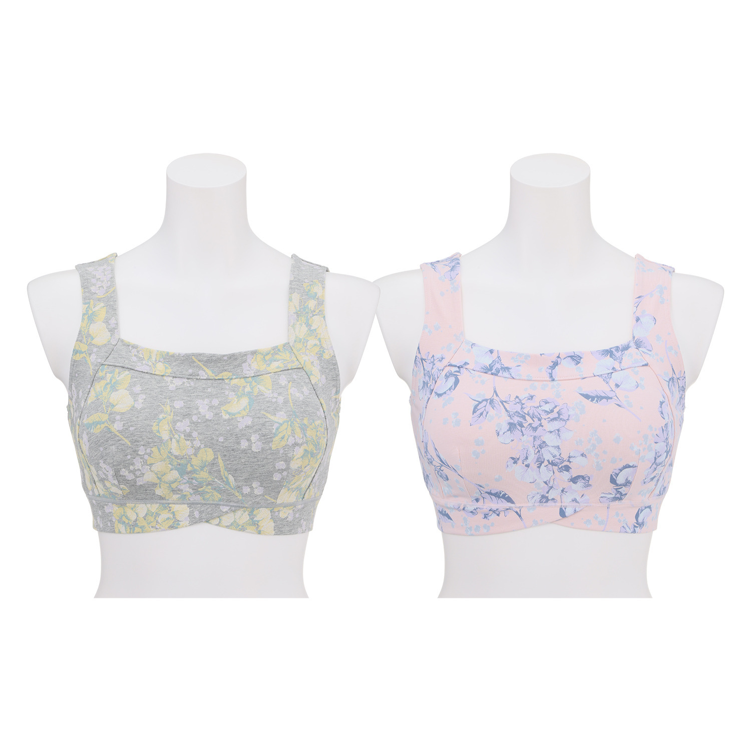 うつくＣ 綿混 すっきりサポートブラ ２枚セット