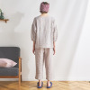 ナルエー コットンブレンド シャーリングダブルガーゼ パジャマ