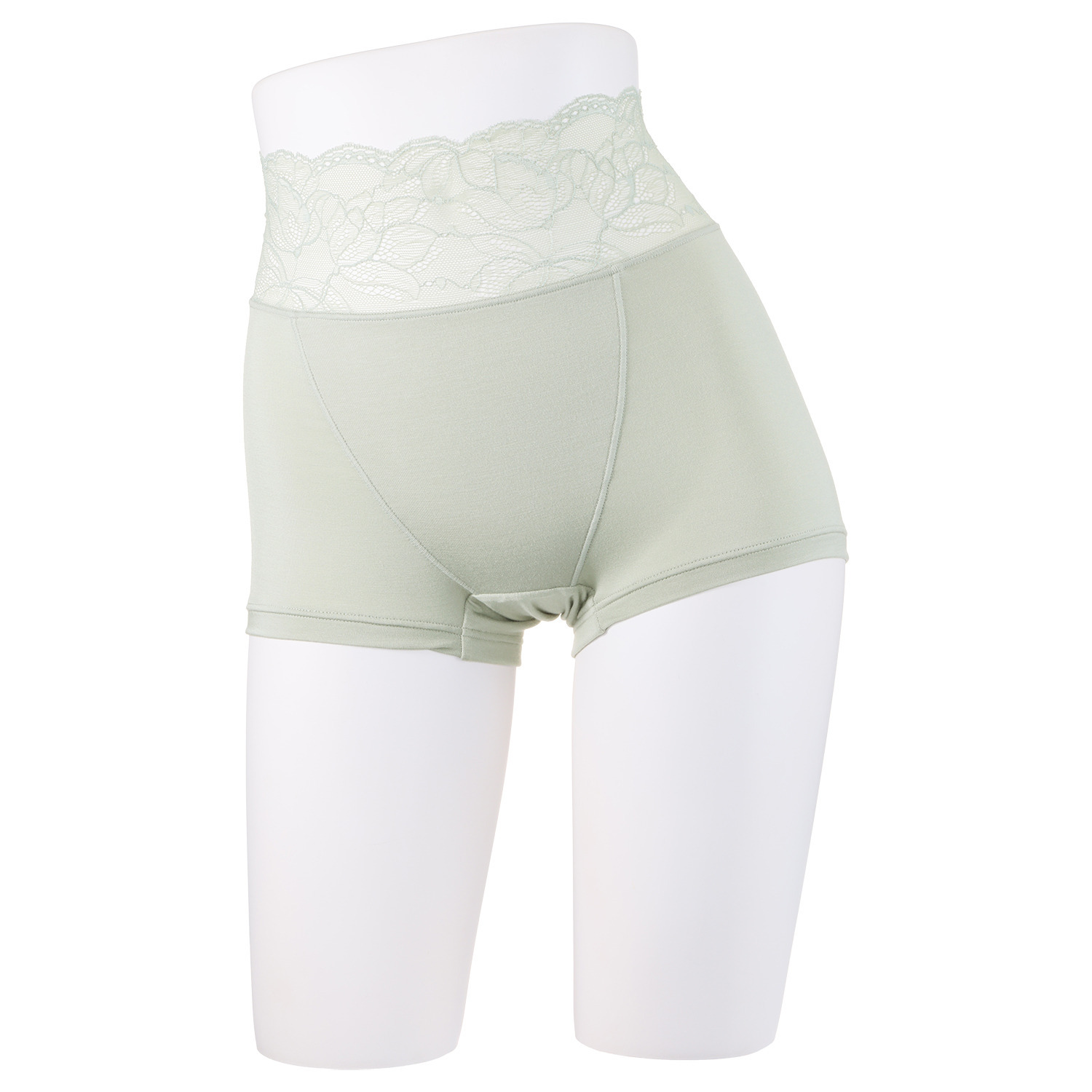 エレーヌ 抗菌防臭 シルキースムース レースアクセント 深ばきショーツ３枚セット