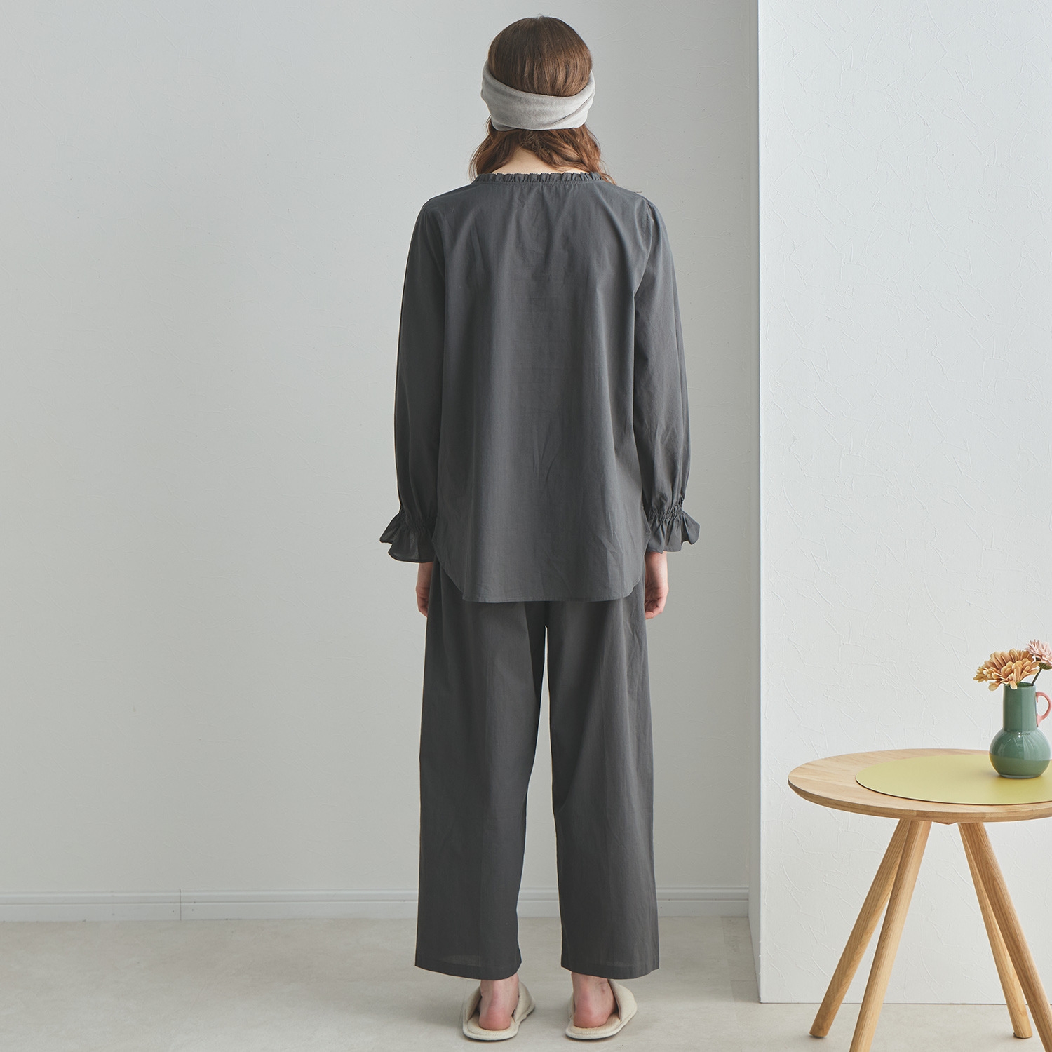 ナルエー コットンローン クラシカル刺しゅう セットアップ